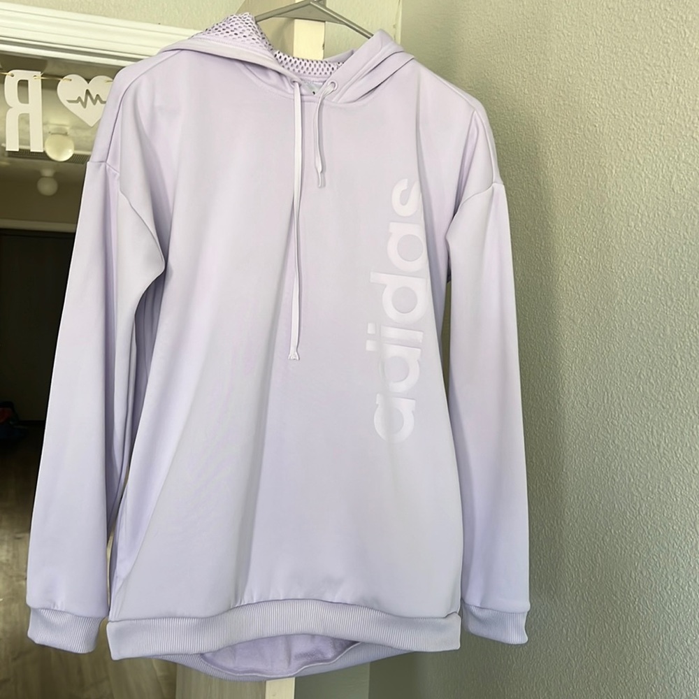 Adidas purple hoodie :)